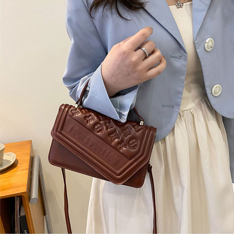 PU Leather Ladies Bag With Strap - (8172)
