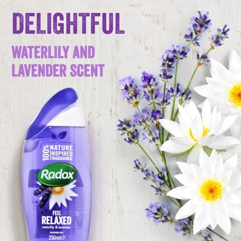 Radox Feel Relaxed With Waterlily & Lavender Shower Gel 250ml
