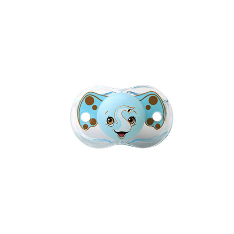 RaZBaby Keep It Kleen Orthodontic Soother 0-36m - Elfy Elephant