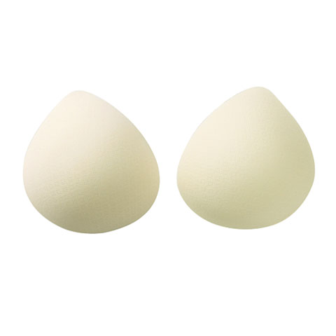 Removable Push Up Sponge Bra Pads - Heart In Pearl Shell