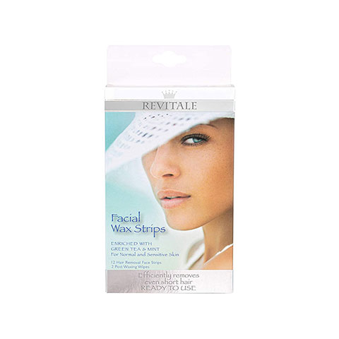 Revitale Facial Wax Strips - 12 Strips