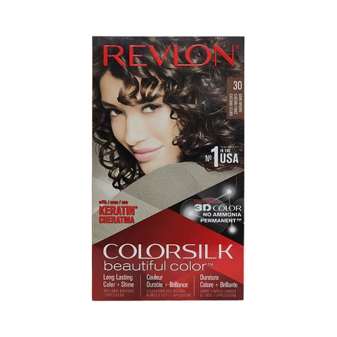 Revlon ColorSilk Beautiful 3D Hair Color - 30 Dark Brown