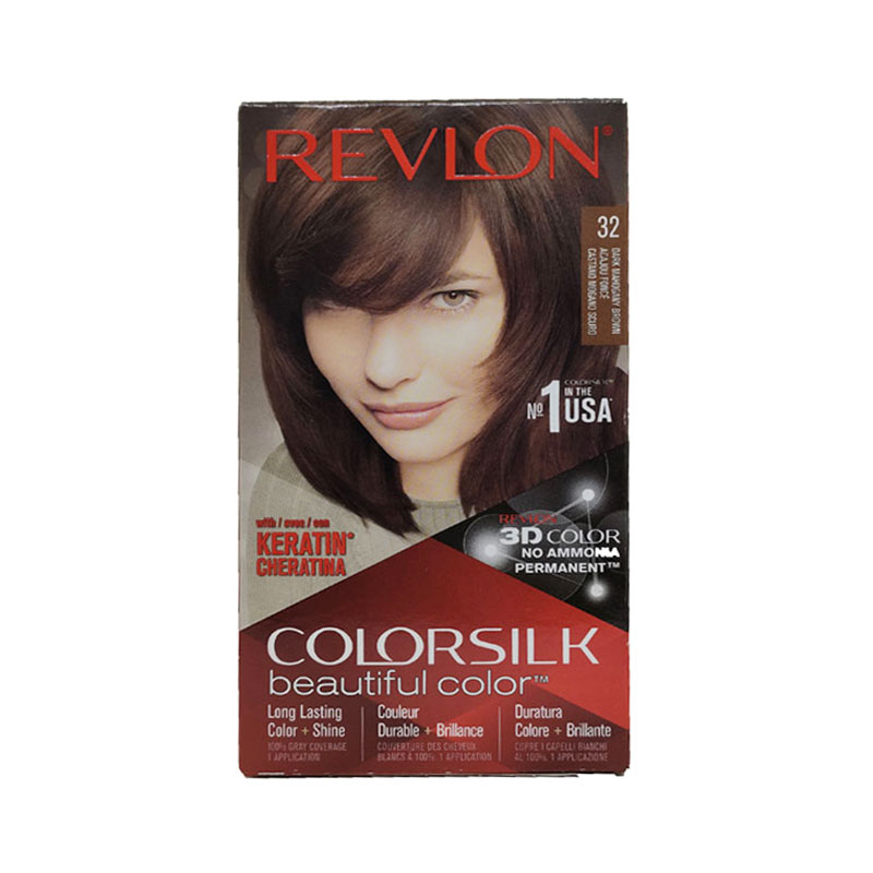 Revlon ColorSilk Beautiful 3D Hair Color - 32 Dark Mahogany Brown