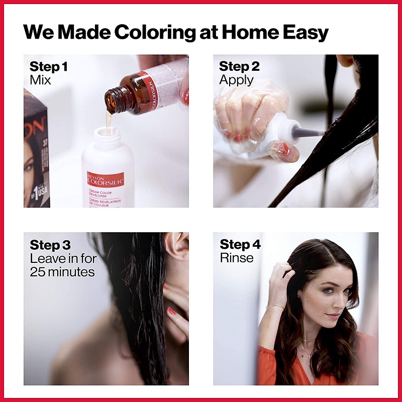 Revlon ColorSilk Beautiful 3D Hair Color - 32 Dark Mahogany Brown