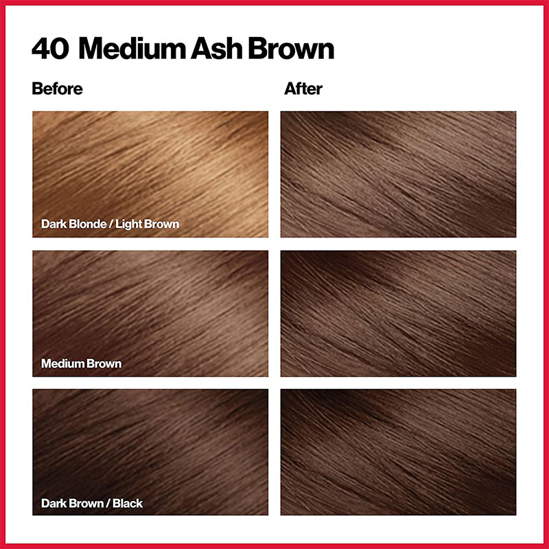 Revlon ColorSilk Beautiful 3D Hair Color - 40 Medium Ash Brown
