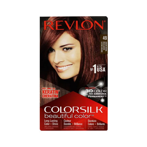 Revlon ColorSilk Beautiful 3D Hair Color - 49 Auburn Brown