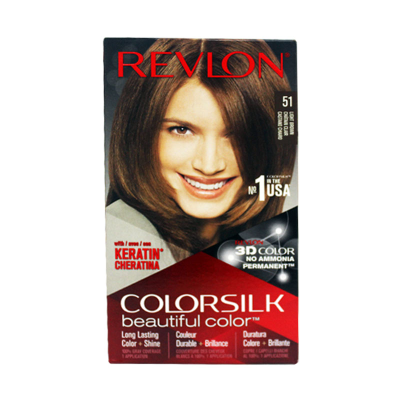 Revlon ColorSilk Beautiful 3D Hair Color - 51 Light Brown