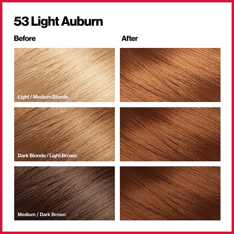 Revlon ColorSilk Beautiful 3D Hair Color - 53 Light Auburn