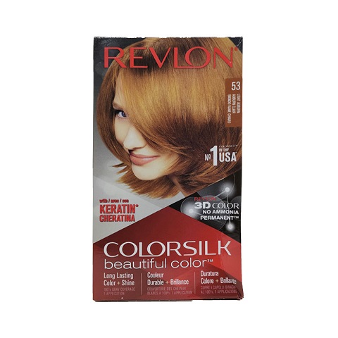 Revlon ColorSilk Beautiful 3D Hair Color - 53 Light Auburn