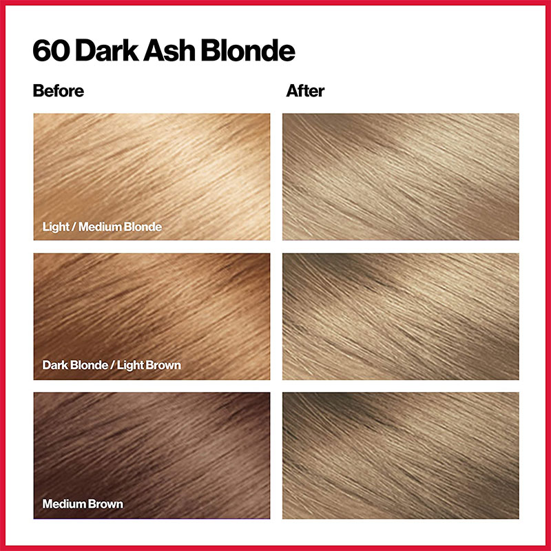 Revlon Colorsilk Beautiful 3D Hair Color - 60 Dark Ash Blonde