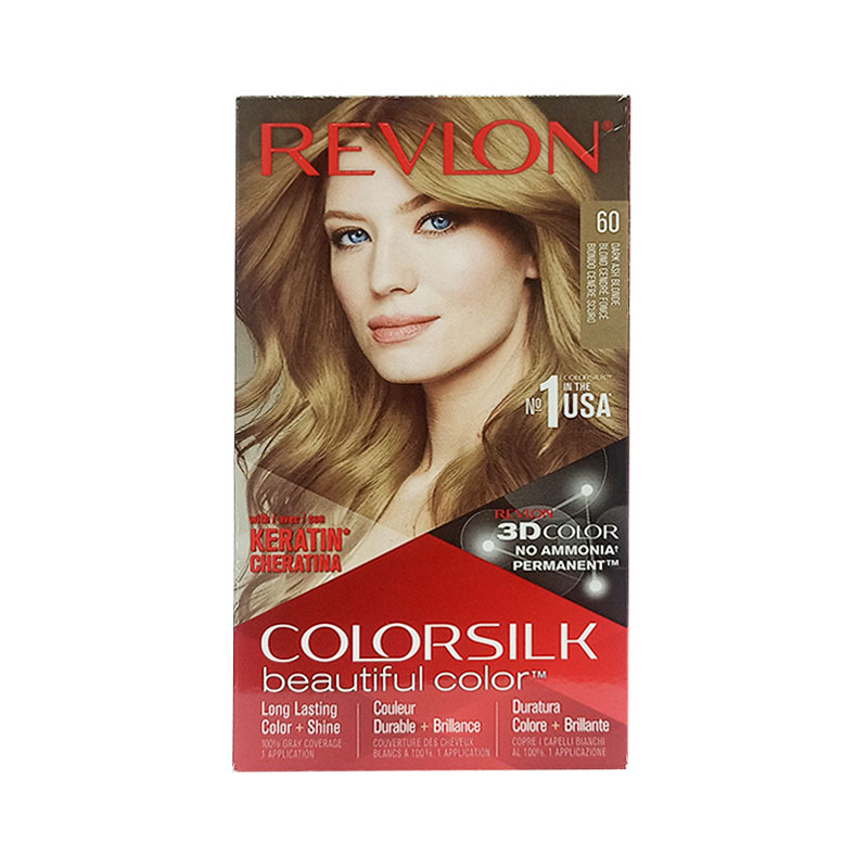 Revlon Colorsilk Beautiful 3D Hair Color - 60 Dark Ash Blonde