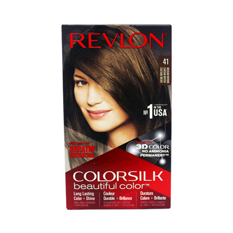 Revlon ColorSilk Beautiful 3D Permanent Hair Color - 41 Castano Medio