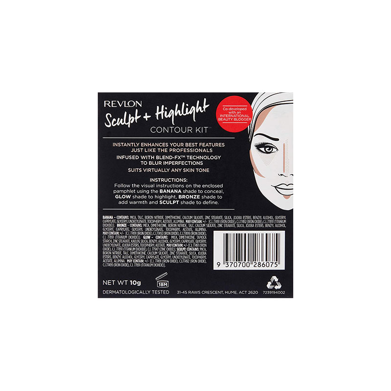 Revlon Sculpt + Highlight Contour Kit 10g - 002 Medium/Tan Kit