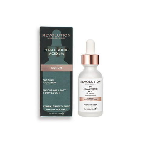 Revolution Skincare 2% Hyaluronic Acid Plumping & Hydrating Solution Serum 30ml