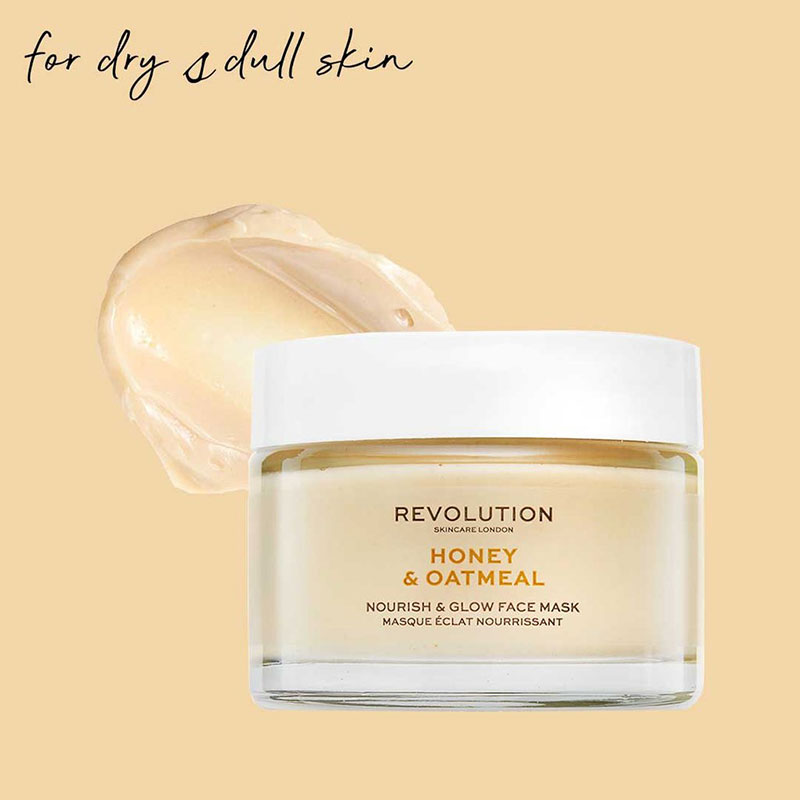 Revolution Skincare Honey & Oatmeal Nourish and glow face mask 50ml