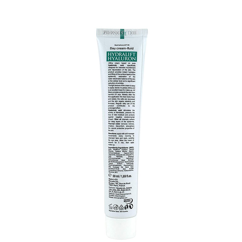 Revuele Hydralift Hyaluron Anti-wrinkle Treatment Day Cream Fluid 50ml - SPF 15