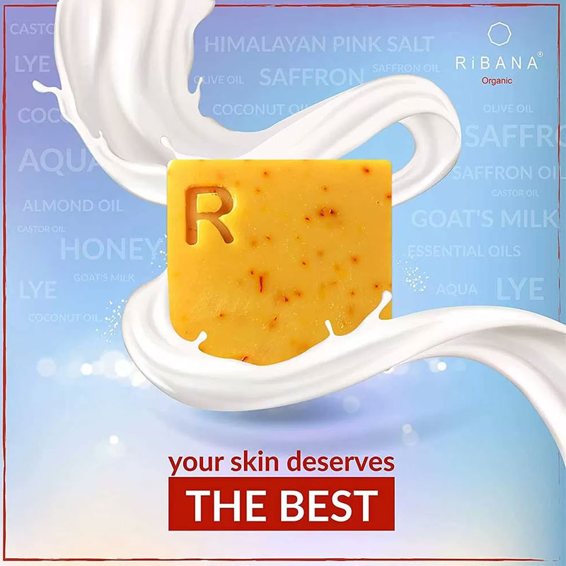 Ribana Saffron Goat's Milk Soap 110g