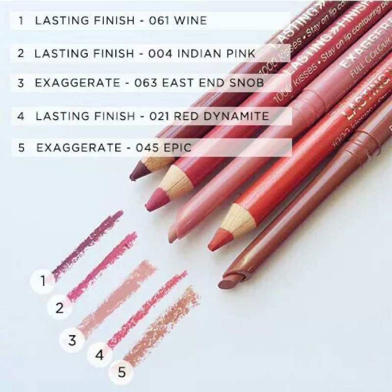 Rimmel Exaggerate Full Colour Lip Liner - 063 Eastend Snob
