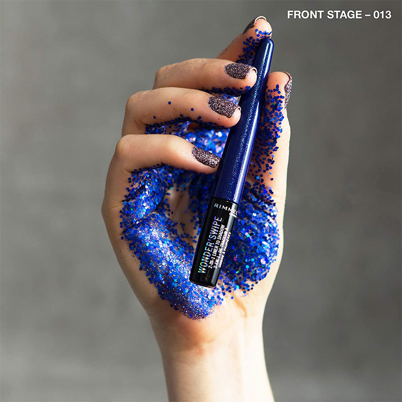 Rimmel Wonder Swipe 2-in-1 Glitter Eyeliner 1.7ml - Front Stage