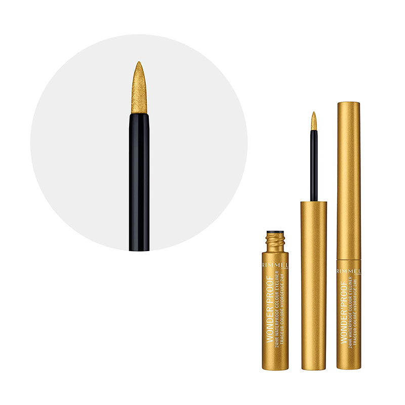 Rimmel Wonder'Proof 24HR Waterpoof Colour Eyeliner - 007 Shiny Gold