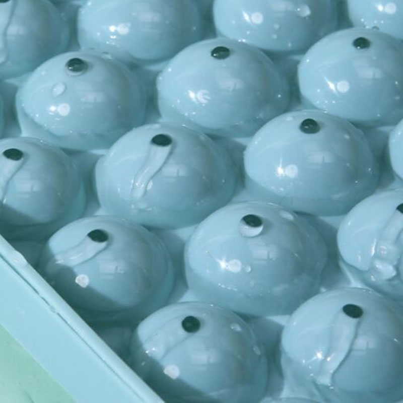 Round Mould Large Plastic Ice Cube Maker Tray - Sky Blue