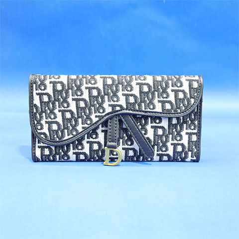 Saddle Lotus Tri-Fold Wallet for Women