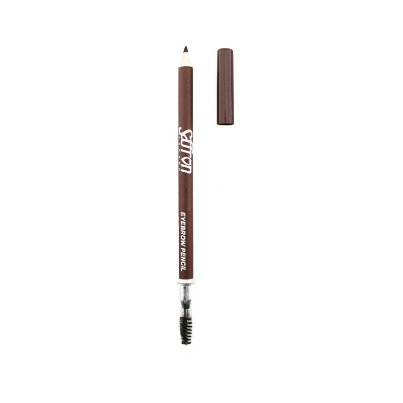 Saffron Eyebrow Pencil with Brush - Dark Brown