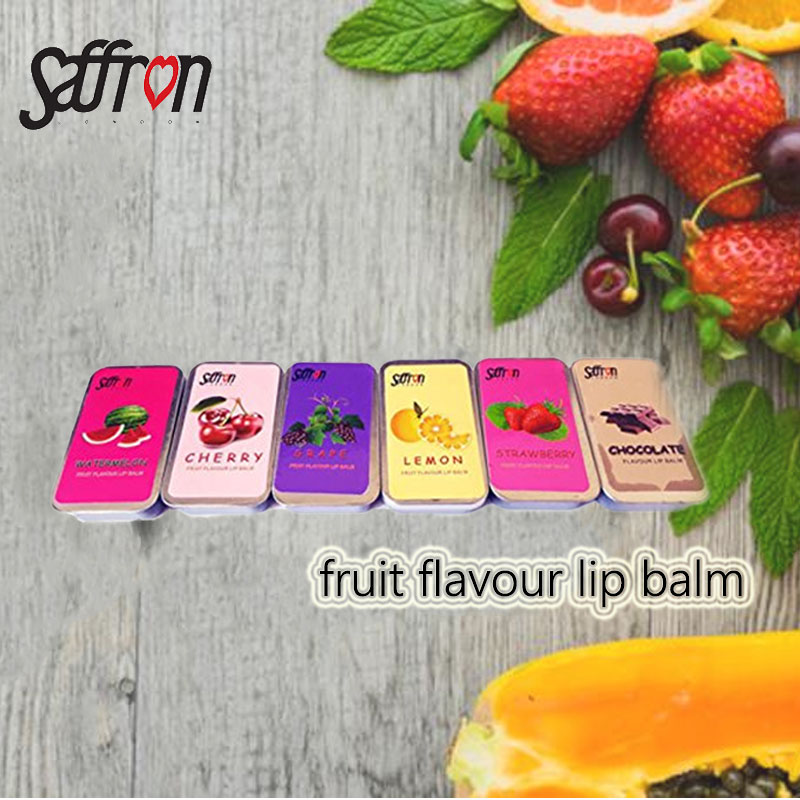 Saffron Fruit Flavour Lip Balm - Chocolate