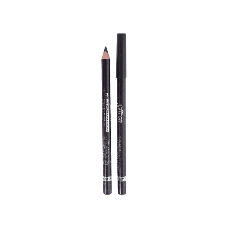 Saffron Metallic Eyeliner Pencil - Black