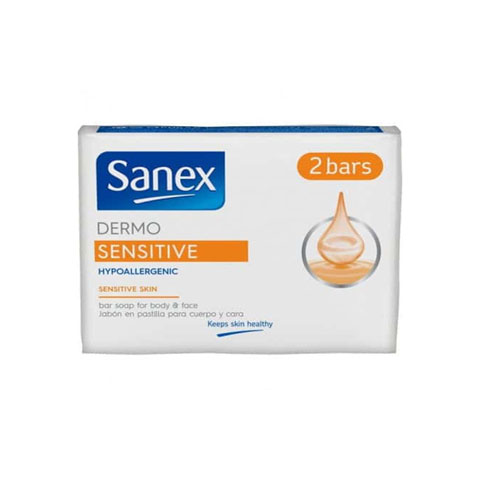 Sanex Dermo Sensitive Hypoallergenic Soap Bar 90g - 2pcs