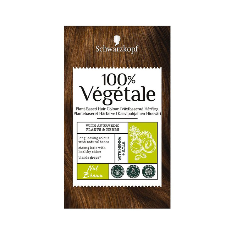 Schwarzkopf 100% Vegetale Plant-Based Hair Colour - Nut Brown