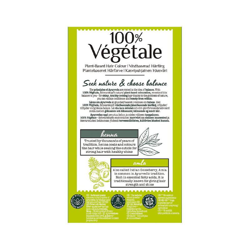 Schwarzkopf 100% Vegetale Plant-Based Hair Colour - Nut Brown