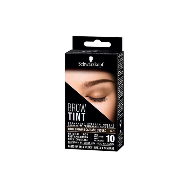Schwarzkopf Brow Tint Permanent Eyebrow Colour - Dark Brown