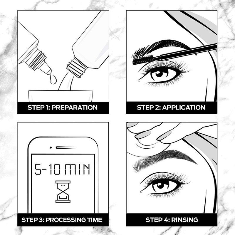 Schwarzkopf Brow Tint Permanent Eyebrow Colour - Dark Brown