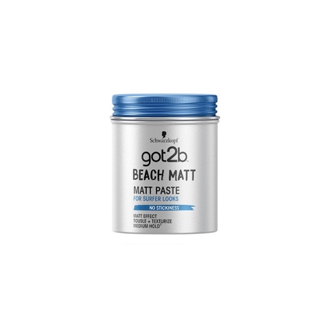 Schwarzkopf Got2b Beach Matt Paste For Surfer Looks 100ml