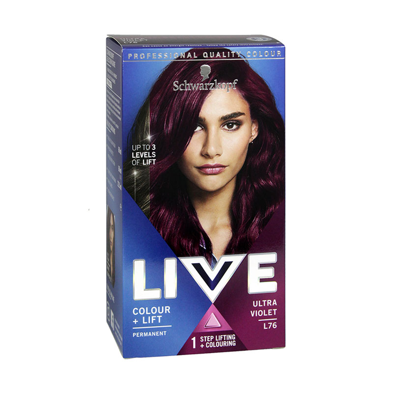 Schwarzkopf Live Intense Colour + Lift Permanent Hair Dye - L76 Ultra  Violet || The MallBD