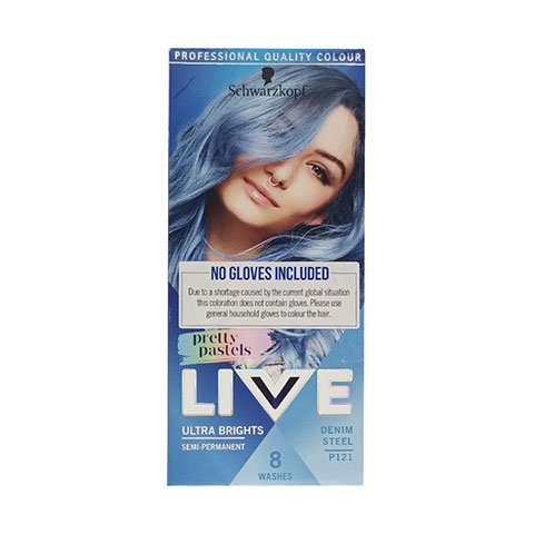 Schwarzkopf Live Ultra Brights Pretty Pastels Semi-Permanent - P121 Denim Steel