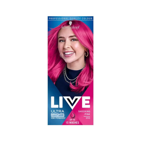 Schwarzkopf Live Ultra Brights Semi Permanent Hair Colour - 093 Shocking Pink
