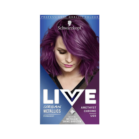 Schwarzkopf Live Urban Metallics Permanent Hair Colour - U69 Amethyst Chrome