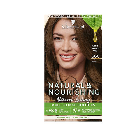 Schwarzkopf Natural & Nourish Permanent Hair Colour - 560 Light Brown