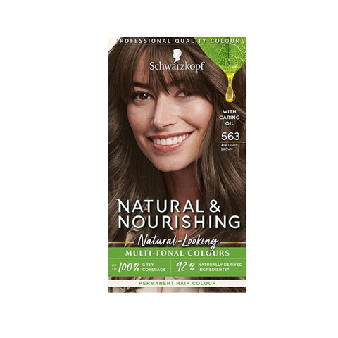Schwarzkopf Natural & Nourish Permanent Hair Colour - 563 Ash Light Brown