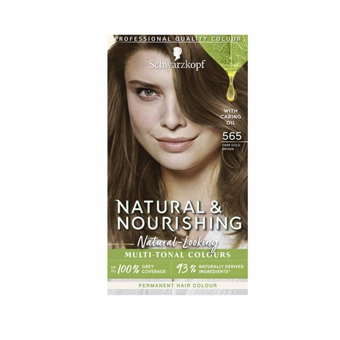 Schwarzkopf Natural & Nourish Permanent Hair Colour - 565 Dark Gold Brown