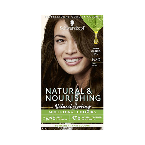 Schwarzkopf Natural & Nourish Permanent Hair Colour - 570 Dark Brown