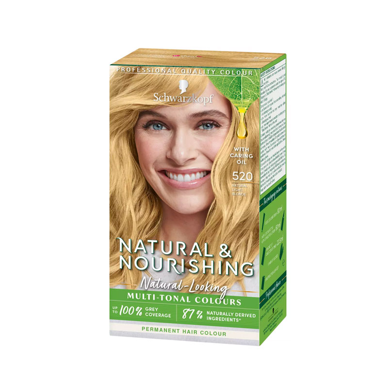 Schwarzkopf Natural & Nourishing Permanent Hair Colour - 520 Natural Light Blonde
