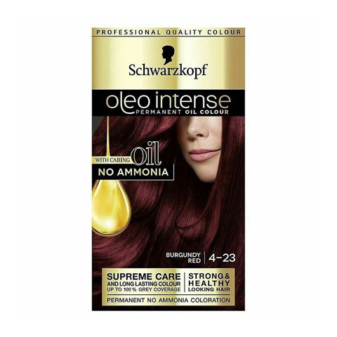 Schwarzkopf Oleo Intense Permanent Hair Colour - Burgundy Red 4-23