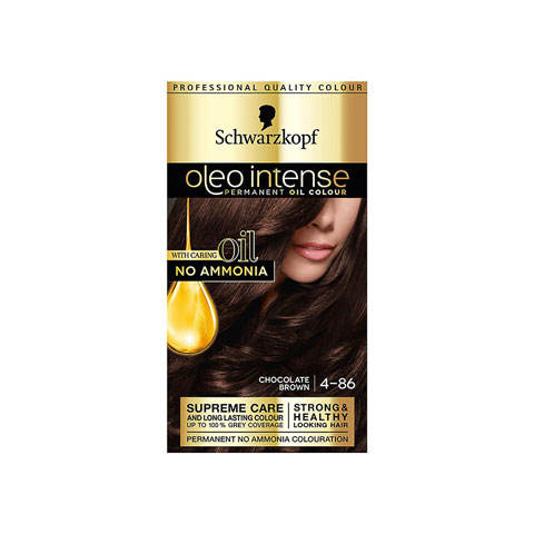 Schwarzkopf Oleo Intense Permanent Hair Colour - Chocolate Brown 4-86
