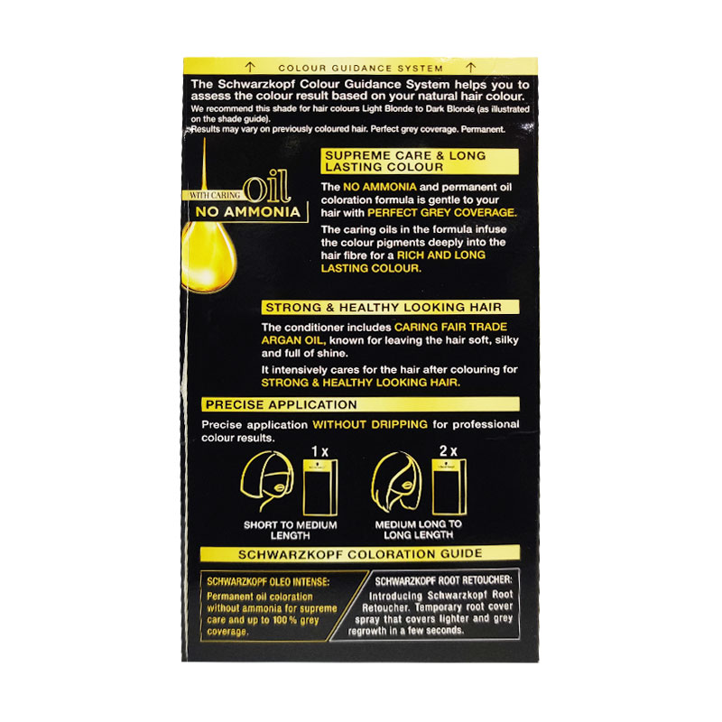 Schwarzkopf Oleo Intense Permanent Hair Colour - Light Ashy Blonde 10-50