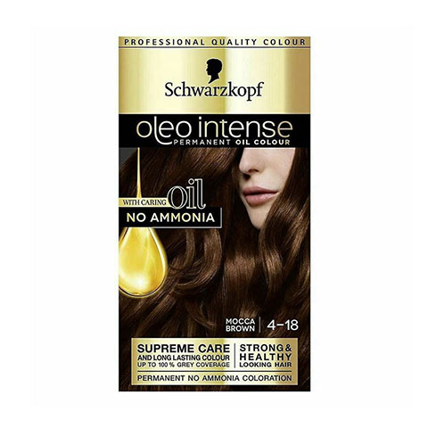 Schwarzkopf Oleo Intense Permanent Hair Colour - Mocca Brown 4-18