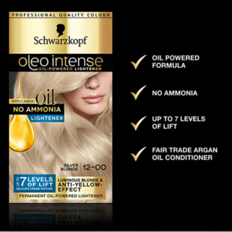 Schwarzkopf Oleo Intense Permanent Hair Lightener - 12-00 Silver Blonde