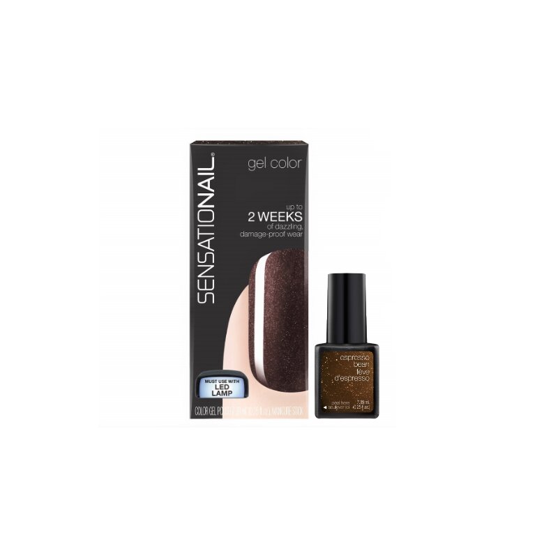 Sensationail Gel Color Nail Polish 7.39ml - 71595 Espresso Bean